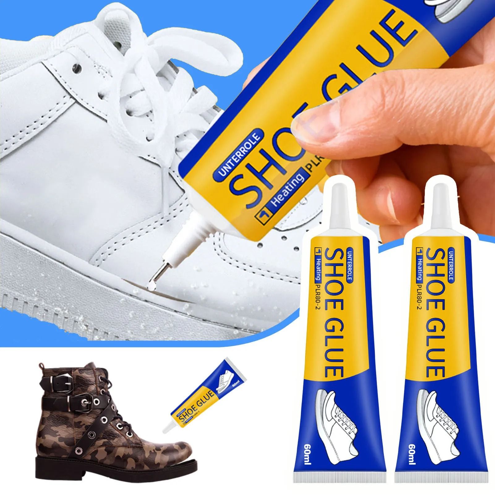 Clear High-Performance Shoe Repair Adhesive Professional Soft Resin Formula