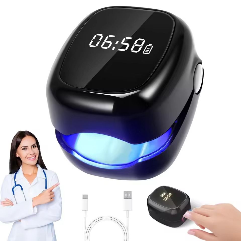 Wireless Nail Fungus Laser Therapy Device with Blue Light and Ultra-Pulsed Laser