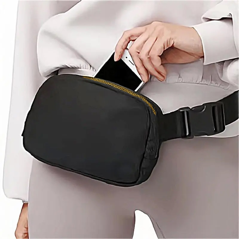 Fashionable Waterproof Waist Bag for Men & Women | Outdoor Sports Chest Pack with Zipper, Travel Belt Bag