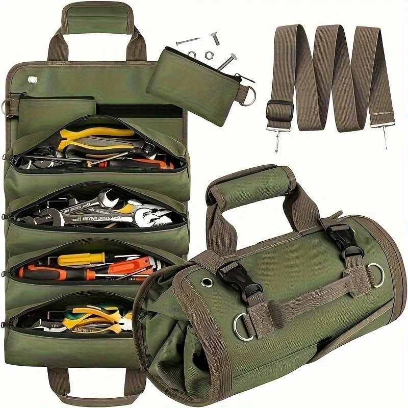 Multi-Purpose Roll-Up Tool Organizer