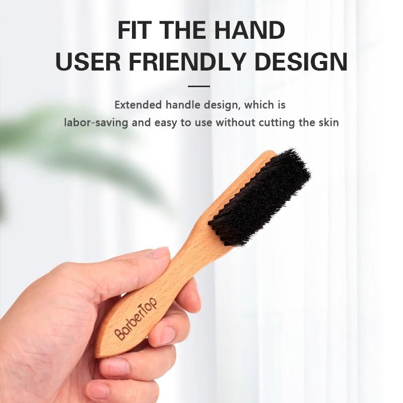 Wooden Beard & Neck Brush | Artisan Barber Grooming Tool