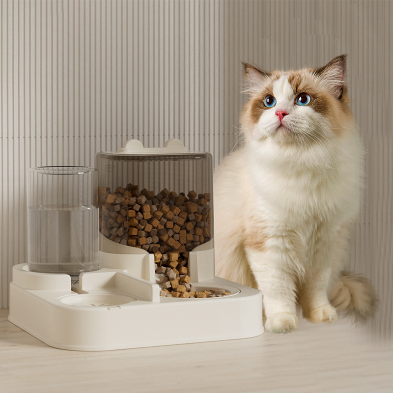 Automatic Pet Feeder and Water Dispenser Combo for Dogs & Cats Large Capacity Pet Bowl for Effortless Feeding