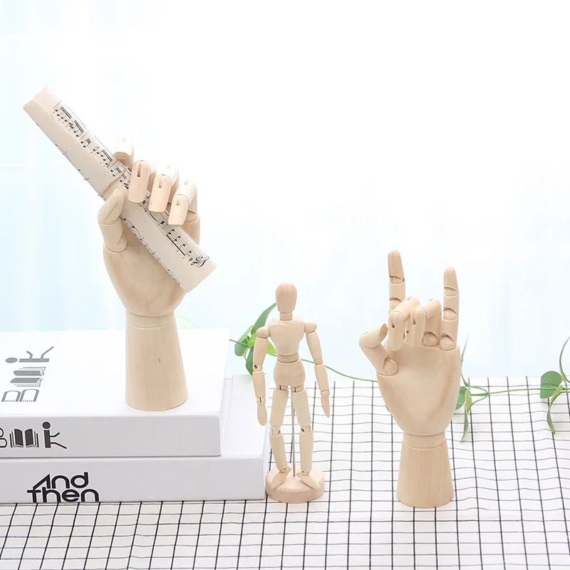 Artisan Pose Wooden Drawing Mannequin with Rotatable Limbs