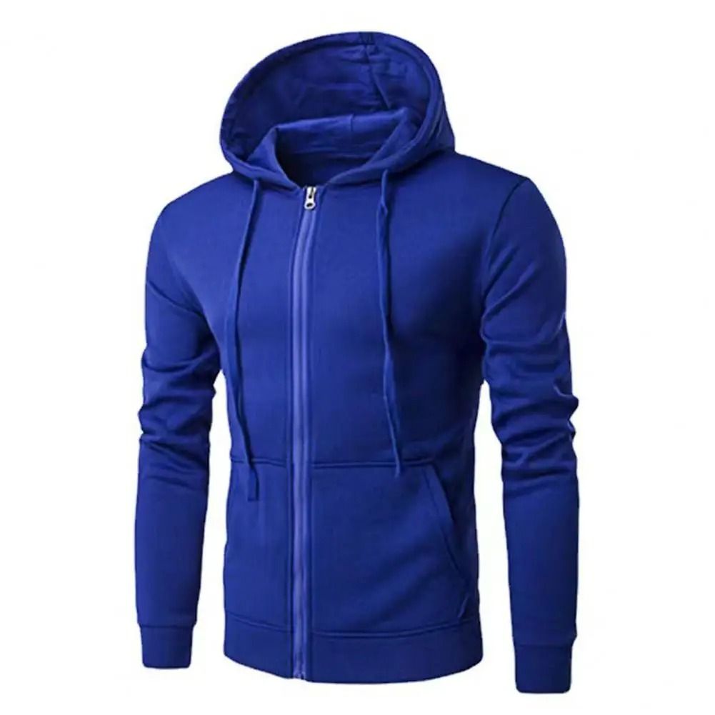 Autumn Men Sweatshirt Long Sleeve Zipper Hoodie Slim Fit