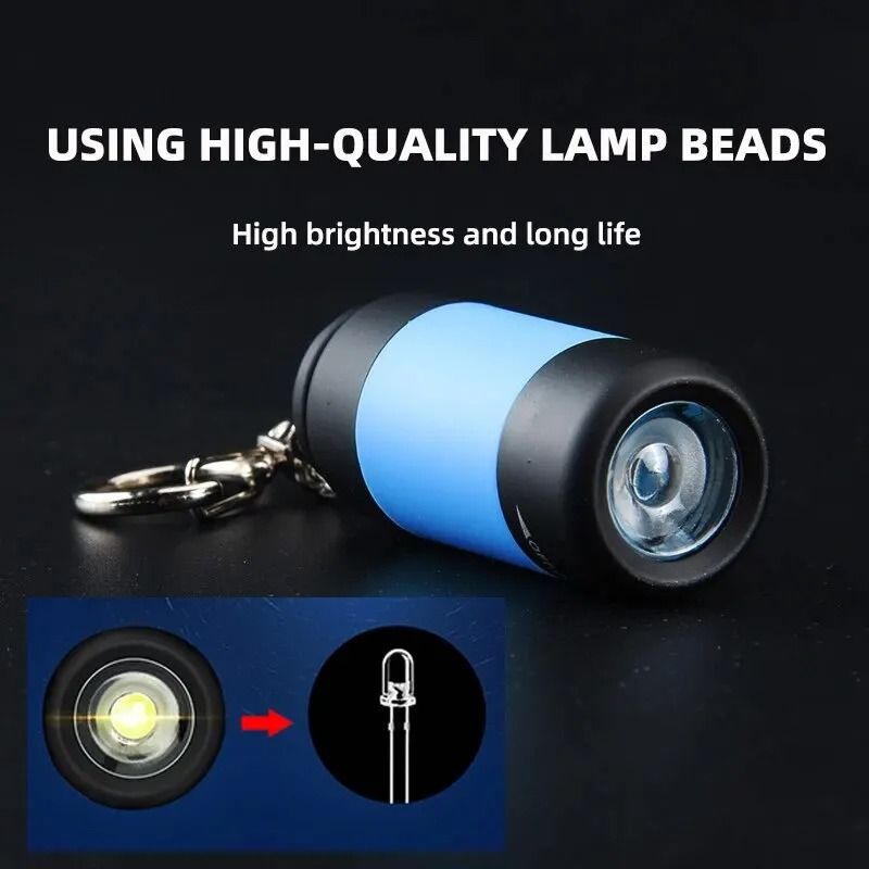Ultralight Mini Keychain Flashlight and Finger Light