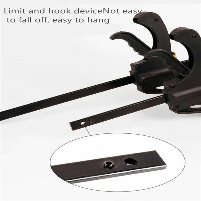 4-Inch Mini F-Clamp (Pair) – Heavy-Duty Quick Ratchet Bar Clamp Set