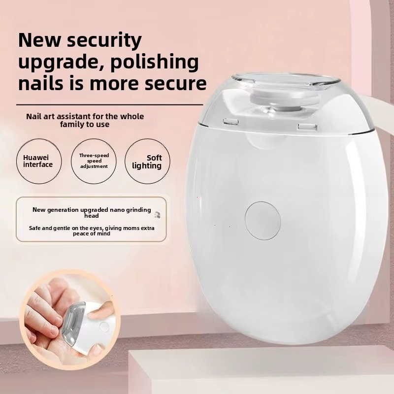 Electric Nail Trimmer with LED Light Pain Free Baby and Adult Nail Clipper