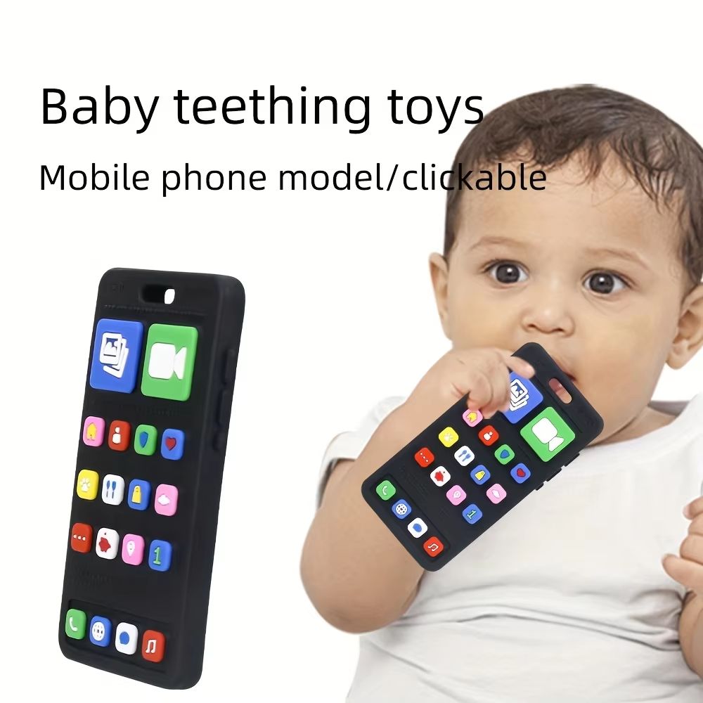 Fun Silicone Baby Cell Phone Teether Toy