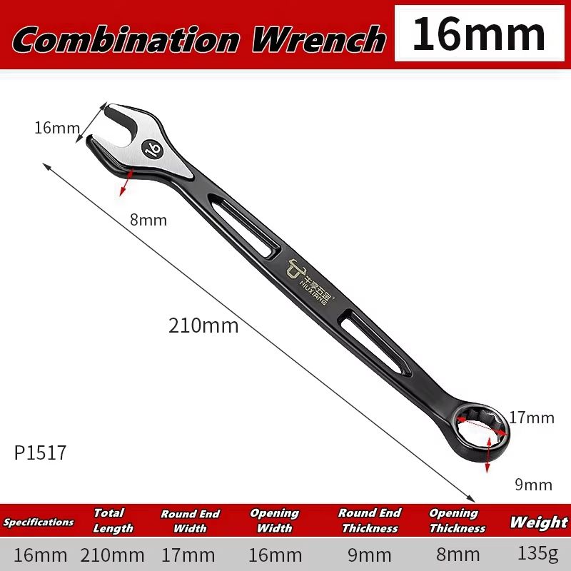 Dual-Use Plums Blossom Ratchet and Open-End Wrench Set 1/4in–15/16in Combination Spanners with Nut Cutter