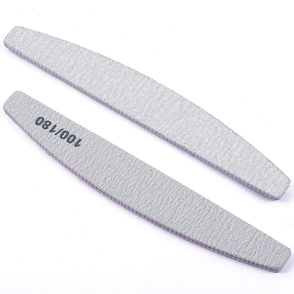 Professional Nail File Set 80 100 Grit Manicure Buffer Tools