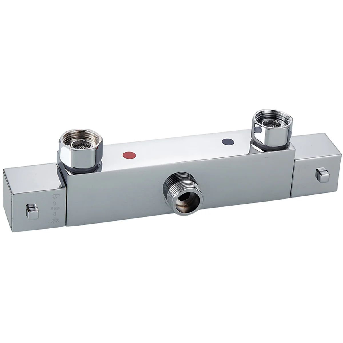 Thermostatic Shower Mixer Valve Wall Mounted Stainless Steel Faucet