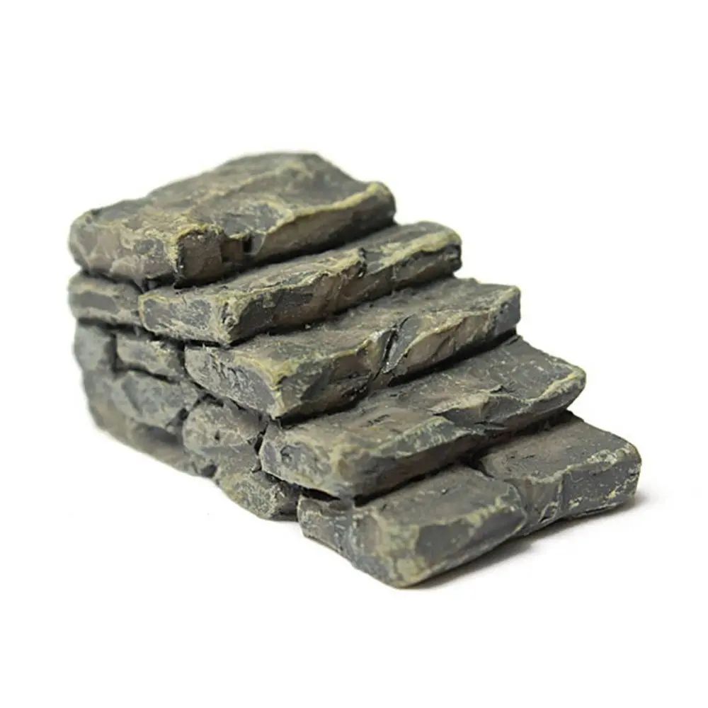 Mini Stone Stair Ornament Fairy Garden Micro Landscaping Decor DIY Accessory