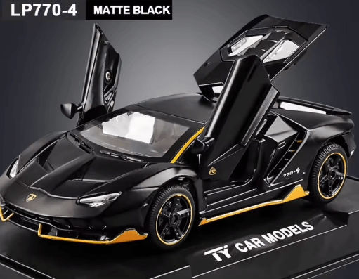 1 32 Lamborghini LP770 Diecast Model Car Alloy Pull Back Toy with Lights Music