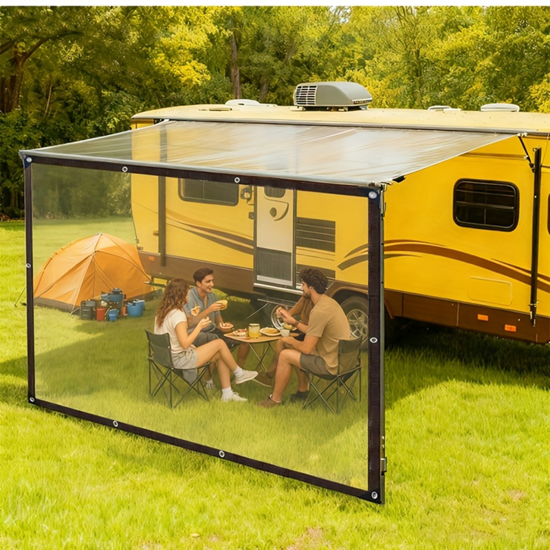 Clear Sunshade Canopy, Transparent PVC Waterproof Cloth for Garden, Rainproof Balcony Window, Plant Thermal Protection