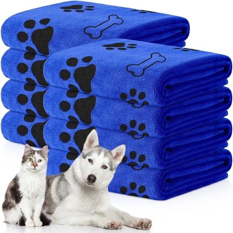 Dog Towel Drying Cat and Dog Bath Towel Microfiber Quick Dry Absorbent Pet Towel