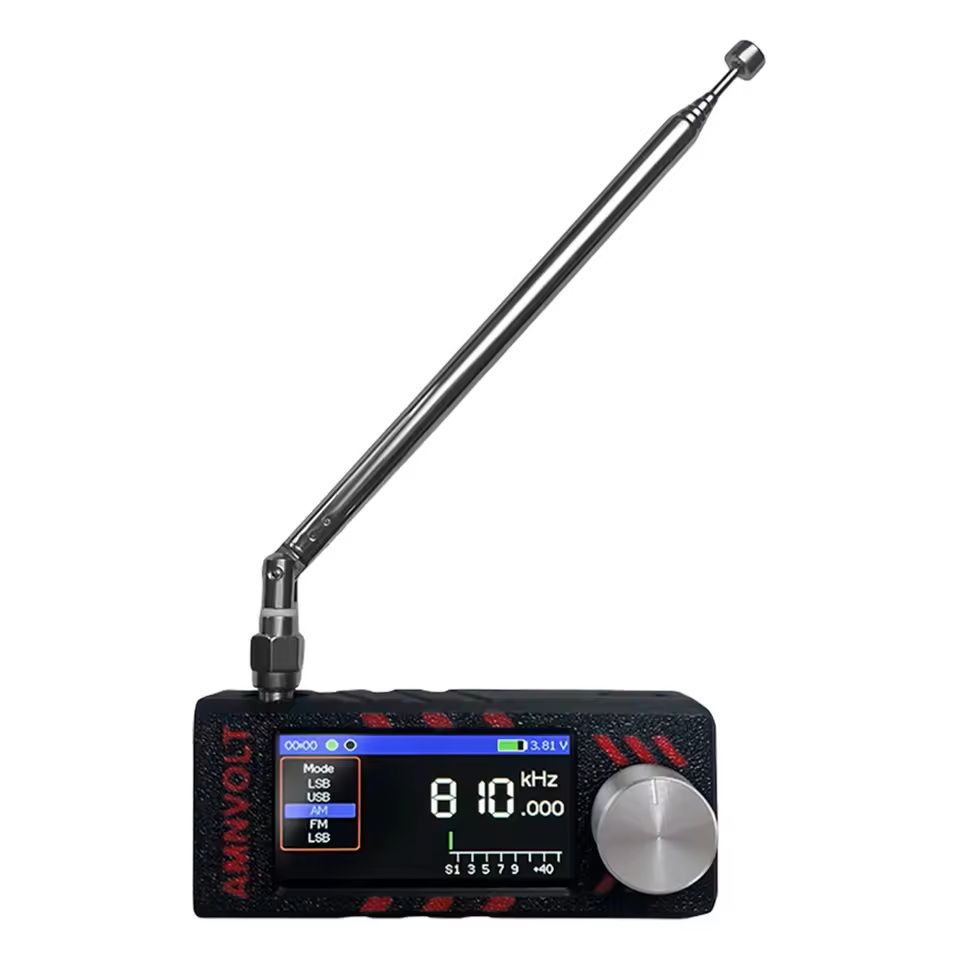Mini All Band Radio Receiver with IPS Screen and Antenna for HF SW MW VHF