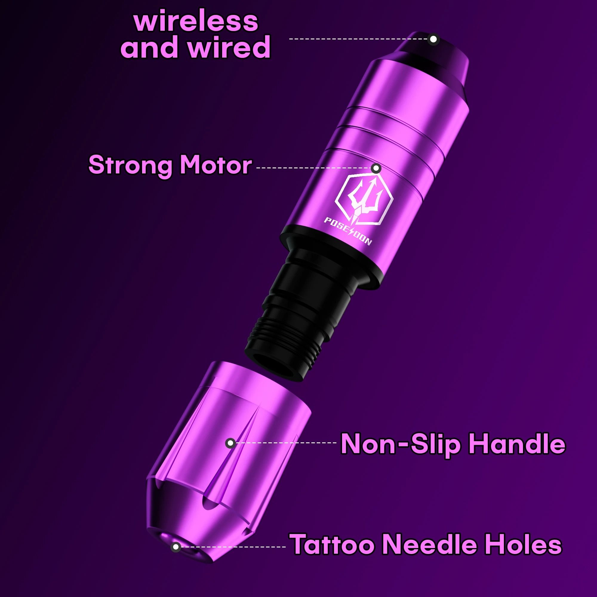 Professional Tattoo Pen Kit Permanent Makeup Machine With Power Supply and Needles