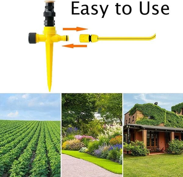 Auto Irrigation System, Garden Lawn Sprinkler, Rotation, Water-Saving Patio Sprinkler