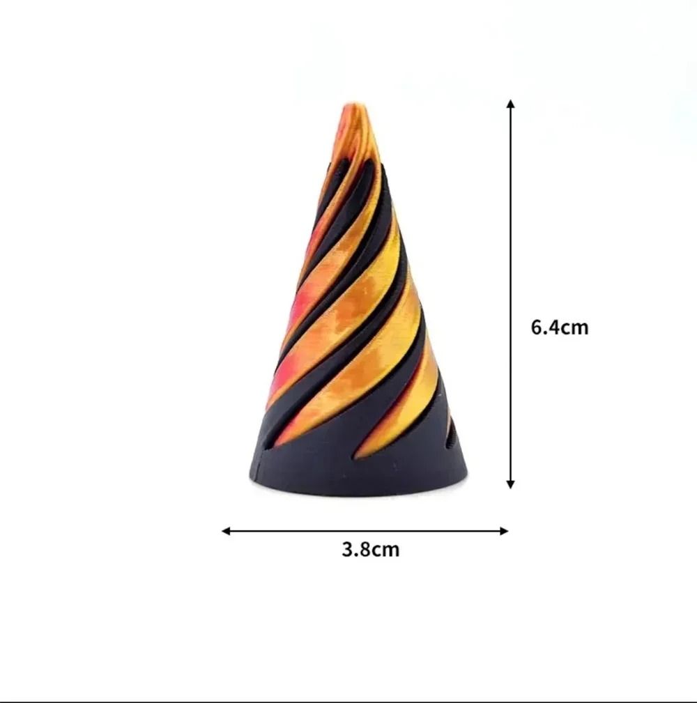 3D Spiral Cone Passthrough Sculpture
