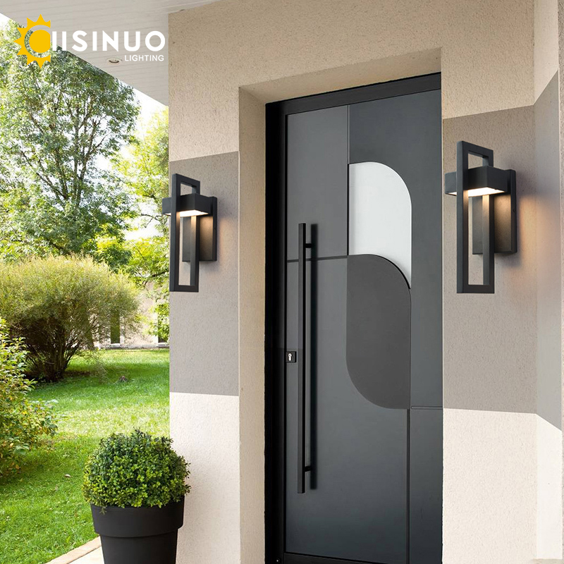 Retro Vintage Waterproof Outdoor LED Wall Light, Black Sconce for Garden Porch Street
