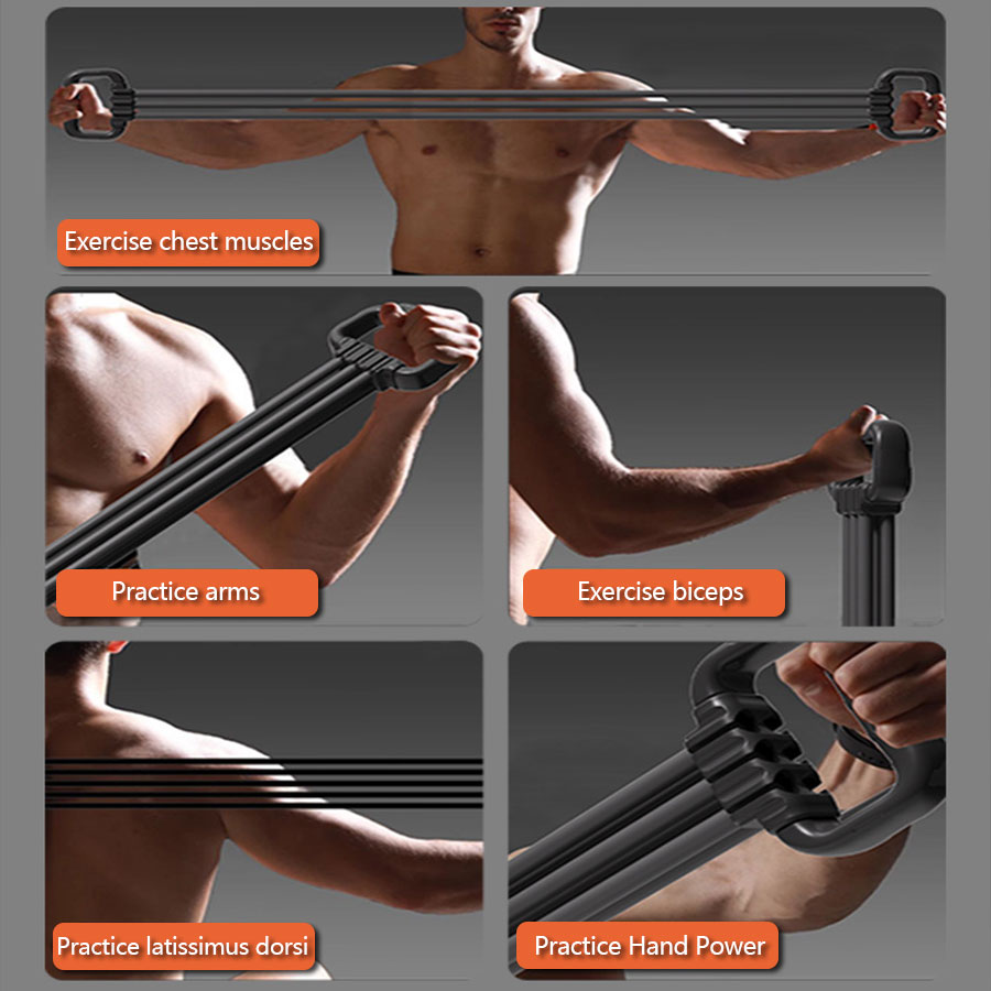 Adjustable Shoulder, Back & Chest Muscle Trainer with High Elasticity Arm Stretching Elastic Rope – Ultimate Fitness