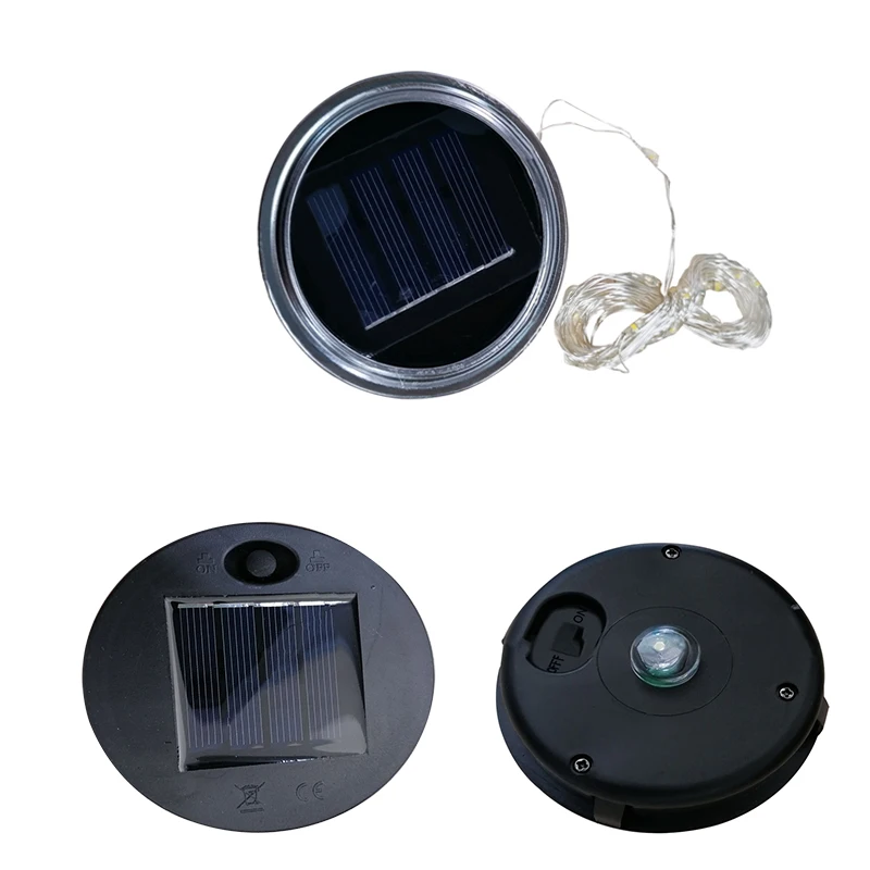 Solar Decorative Fairy Light Outdoor Waterproof, Solar Glass Light Control Lid, Garden Lamp Bead Lighting Accessories