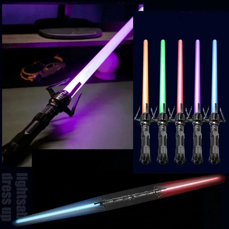 Telescopic Light Up Sword Toy – RGB LED Laser Saber for Kids 3+