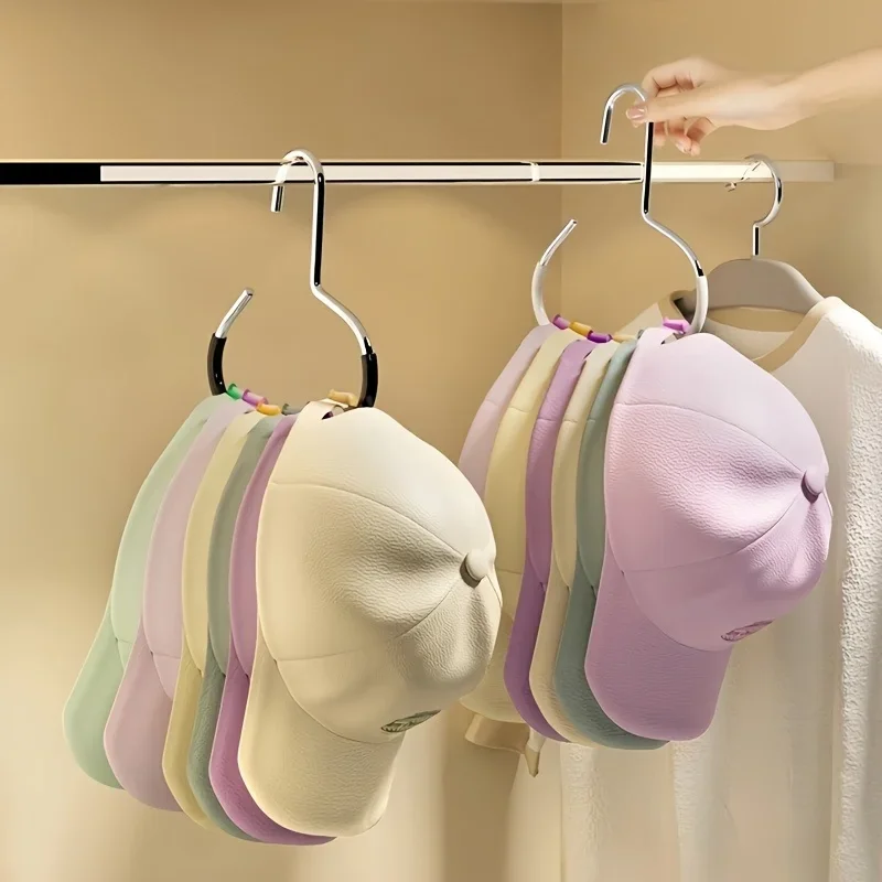 Versatile Round Hook for Hats, Ties, Scarves & Bags – Strong Load-Bearing Non-Deformable Storage Accessory