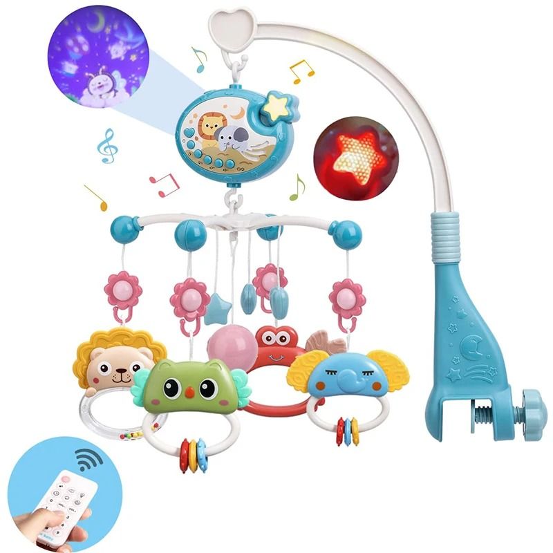 Musical Baby Crib Mobile with Lights and Projection