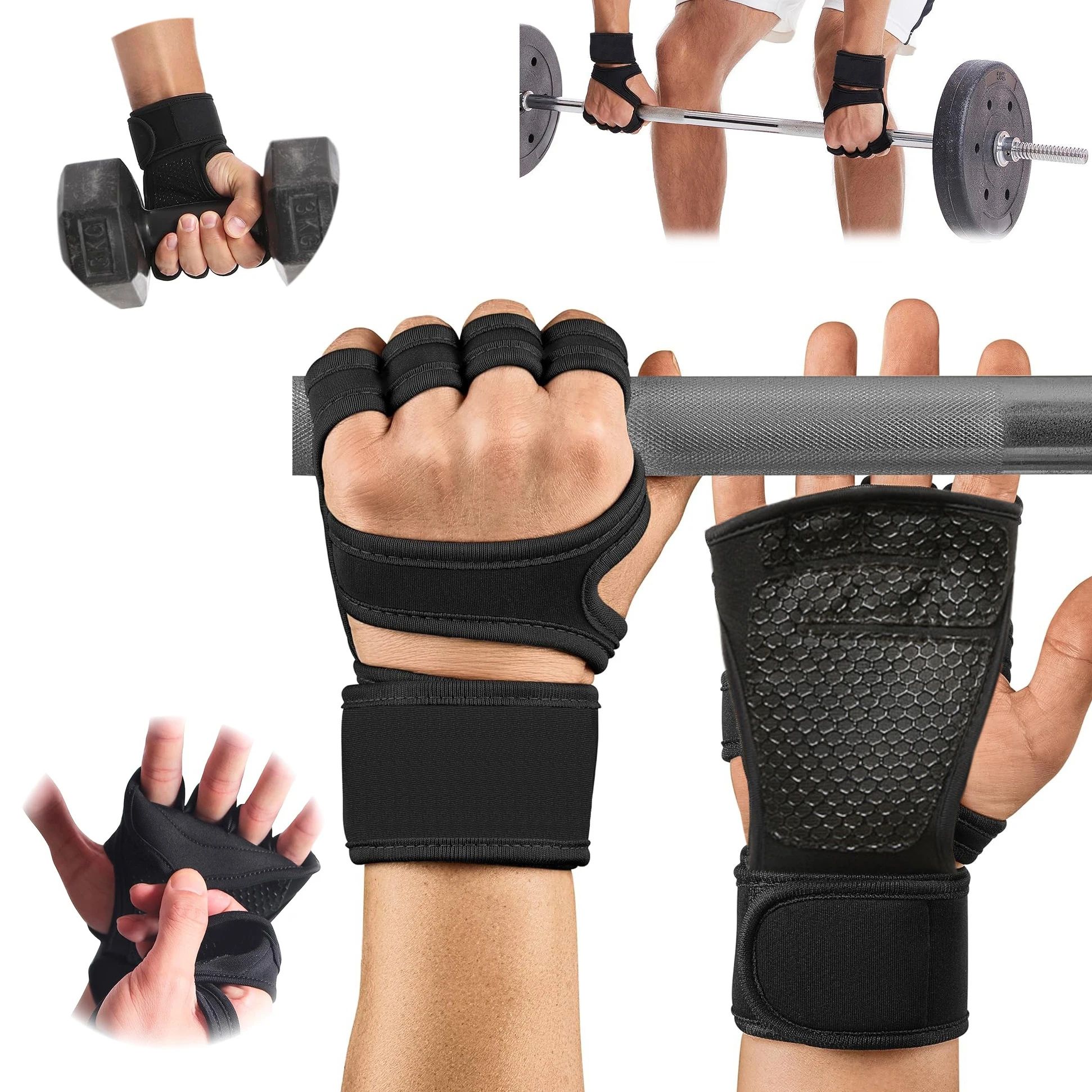 Training Sport Gloves for Men & Women Workout Fitness Weightlifting Gym Gloves with Wrist & Palm Protection