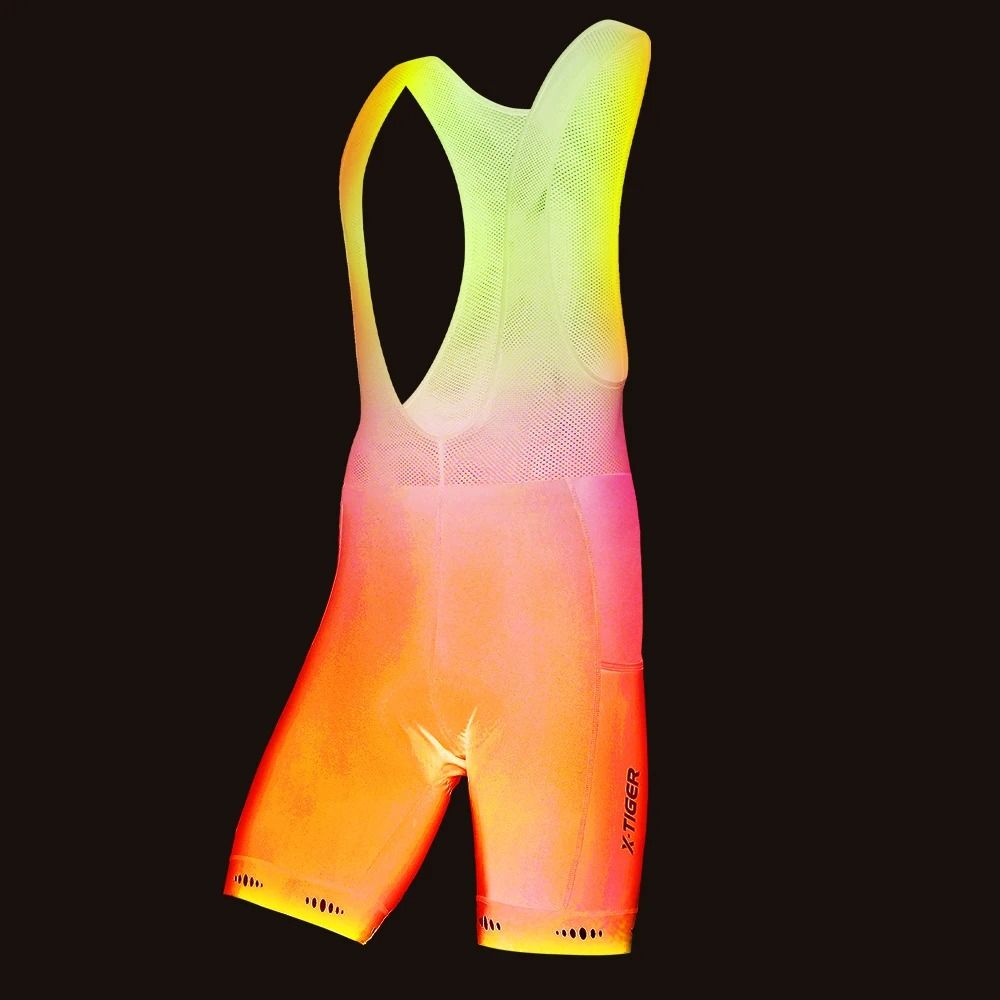 X Tiger Thermal Winter Cycling Bib Shorts Mens Fleece Padded MTB Road Bike Bib Pants With Back Pocket