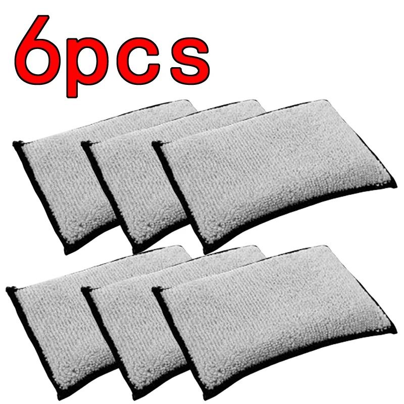 Microfiber Car Wash Pads Soft Absorbent Interior Cleaning Sponges 6 Pack