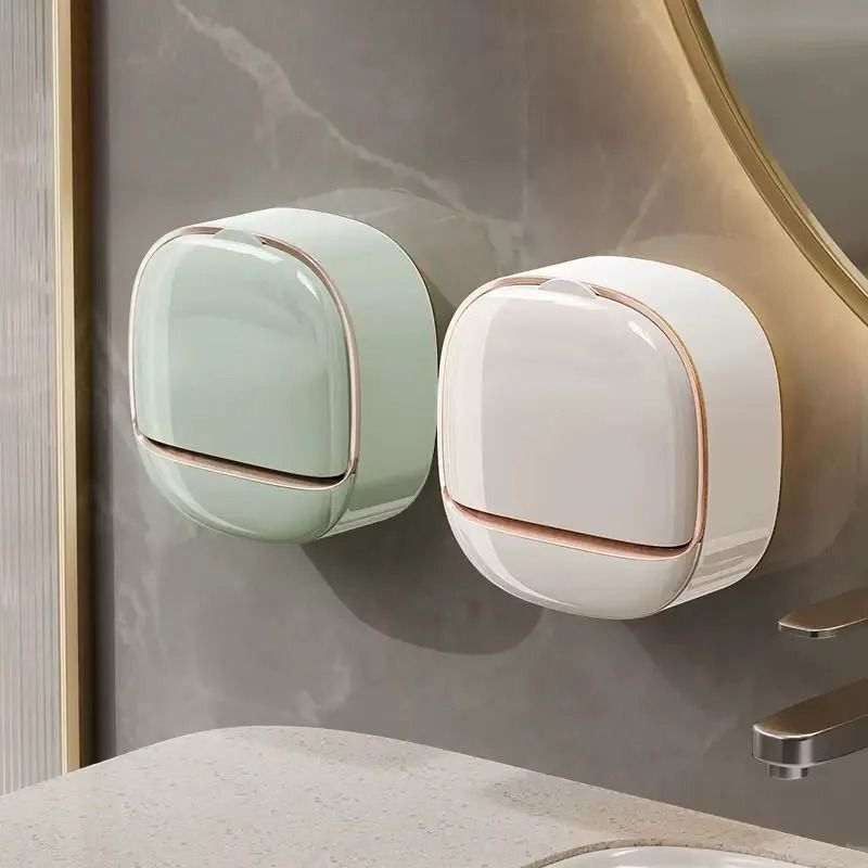 Waterproof Hanging Soap Box With Drainage for Bathroom Storage