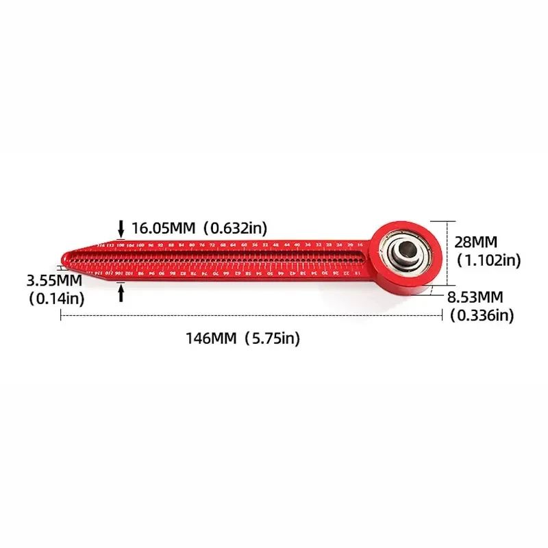 Woodworking Precision Scribe Gauge & Circular Drawing Compass Tool for Carpentry
