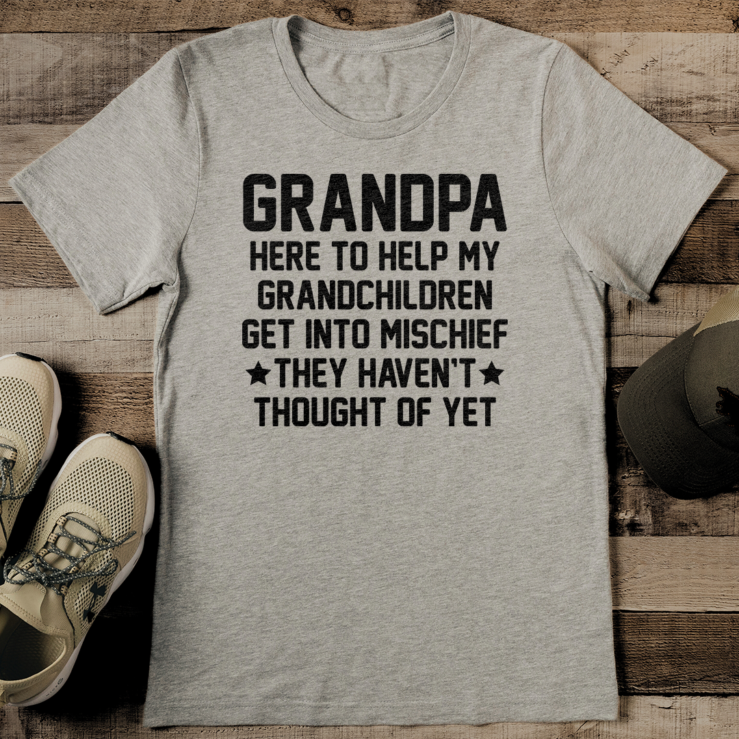 Grandpa Here To Help My Grandchildren Tee
