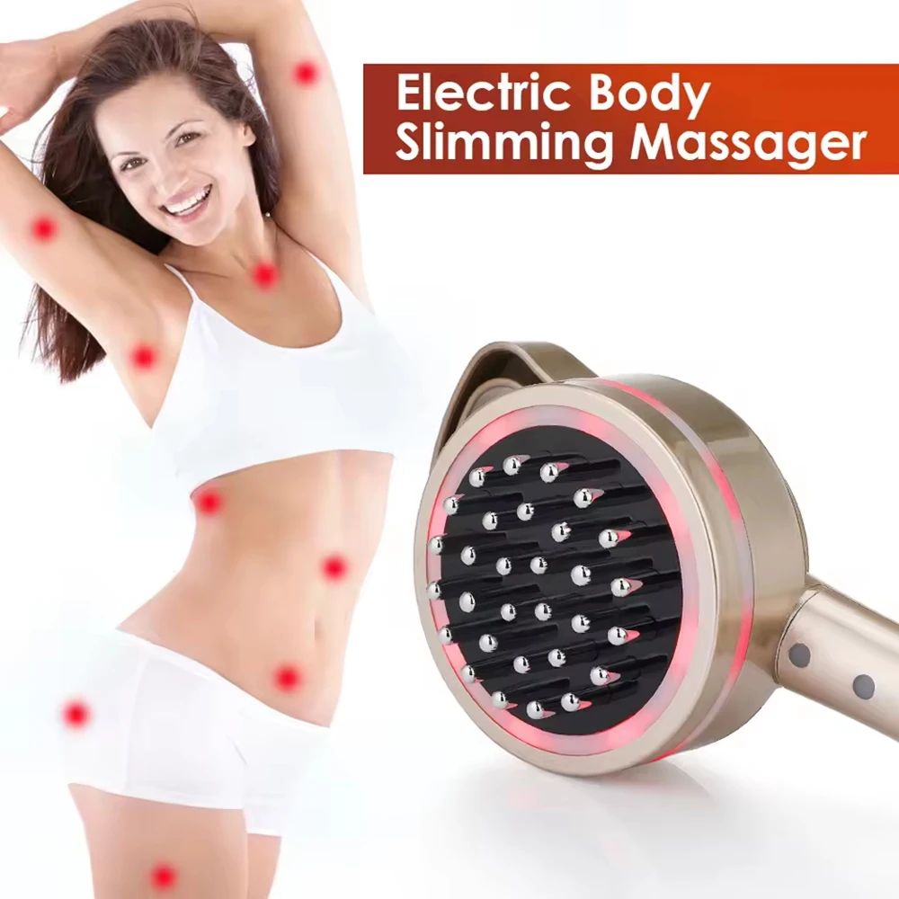 Electric Meridian Body Massage Brush – Microcurrent Heated Gua Sha Slimming & Lymphatic Drainage Device