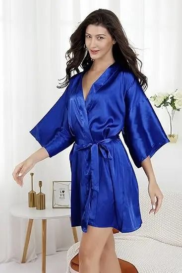 Women's Silk Kimono Bridesmaid Robe