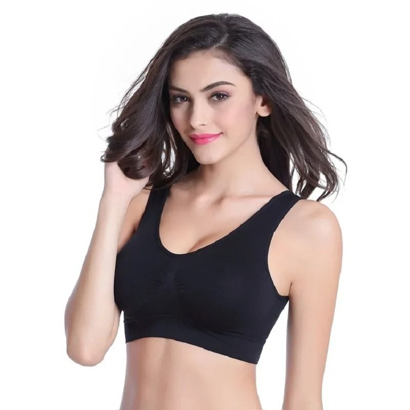 Seamless Push-Up Bra Set with Removable Pads Wireless Fitness Body Shaping Bra
