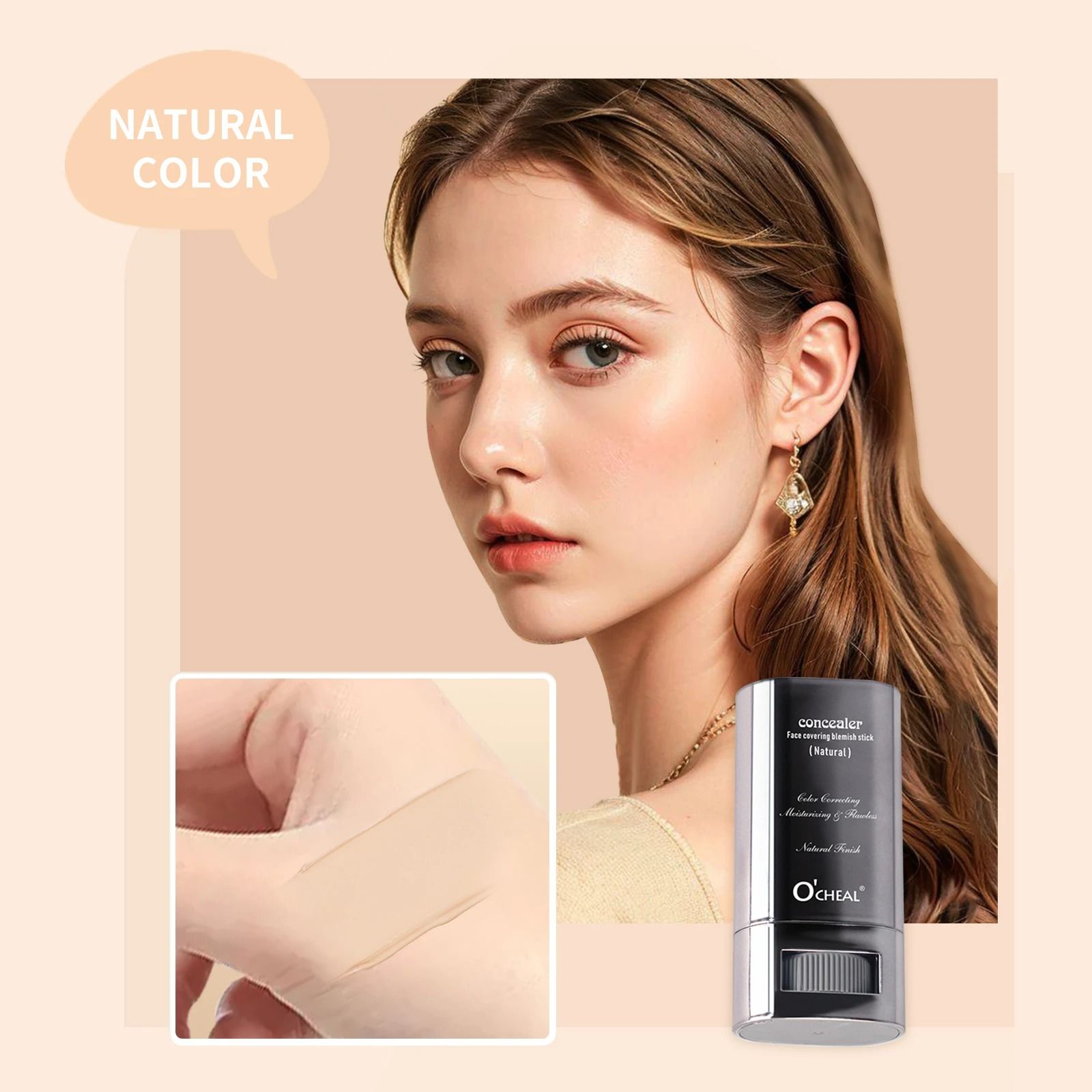 Ocheal Long Wear Foundation Contour Stick and Concealer