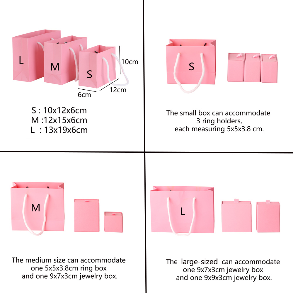 Simple Portable Gift Bag, Hardpaper Jewelry Packaging Bag, Business Wholesale Gift Bag for Packaging and Gift-Giving