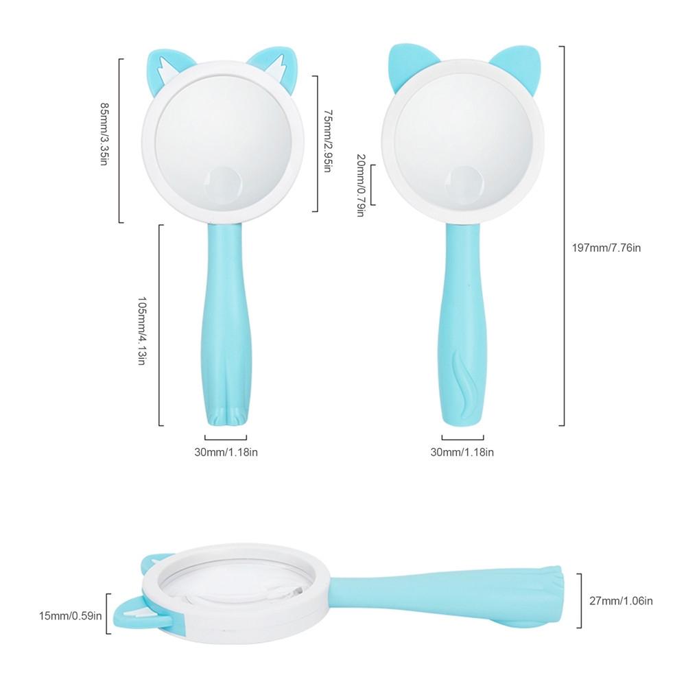Cartoon Frog Kids Magnifying Glass Handheld Science Experiment Magnifier Toy