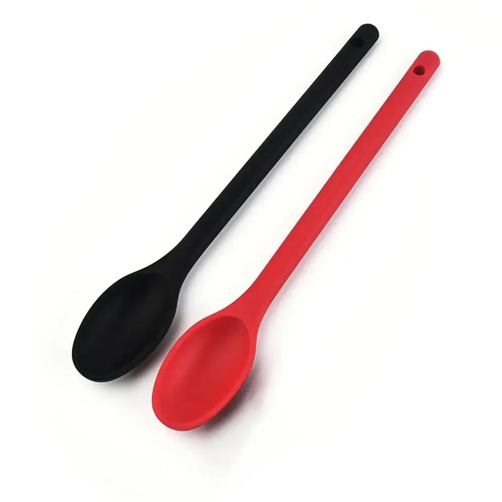 Silicone Mixing Spoon Long Handle Nonstick Serving Spoon