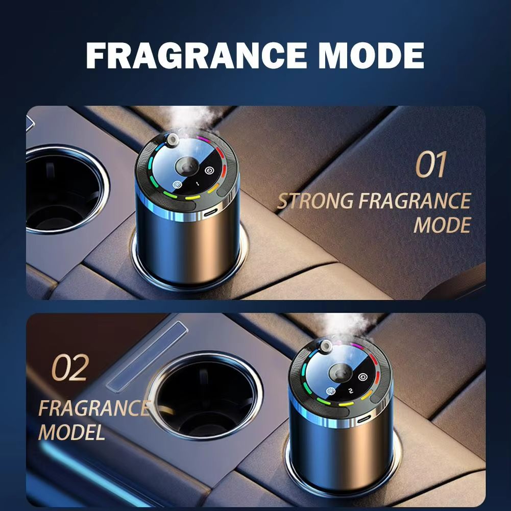 Smart Car Air Freshener – Rechargeable Aroma Diffuser with Adjustable Intensity Levels