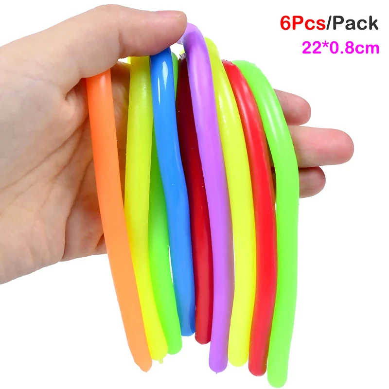 DIY Soft Rubber Noodle Elastic Rope Stress Relief Toy