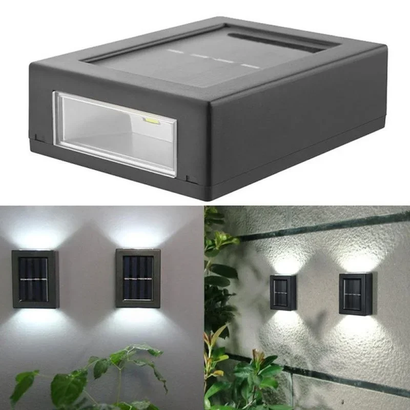 Solar Wall Light for Garden, Waterproof LED Outdoor Lighting for Porch and Yard Decoration