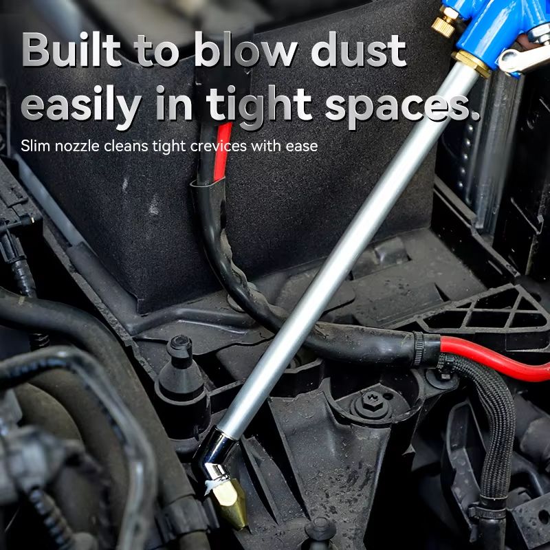 Dual-Purpose Pneumatic High-Pressure Cleaning Spray Gun with Adjustable Air Pressure