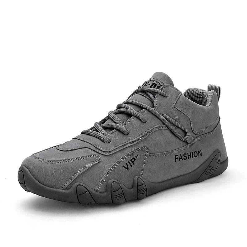 Mens Casual Ankle Boots with Lace Up Design and Non Slip Sole