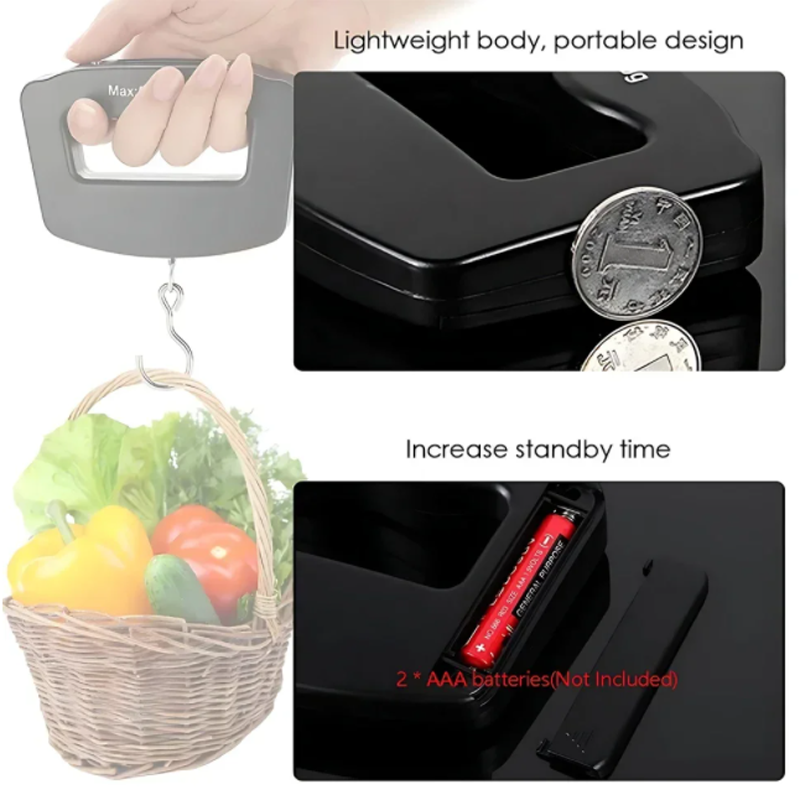 Travel Luggage Scale Compact Digital Hanging Scale