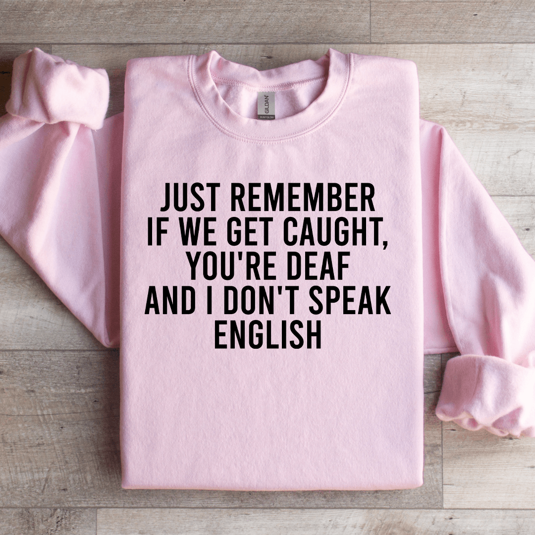 Just Remember If We Get Caught Sweatshirt