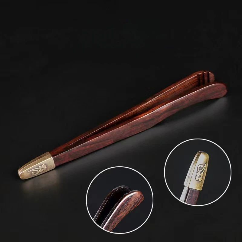 Sandalwood Non Slip Tea Cup Clip Tweezer